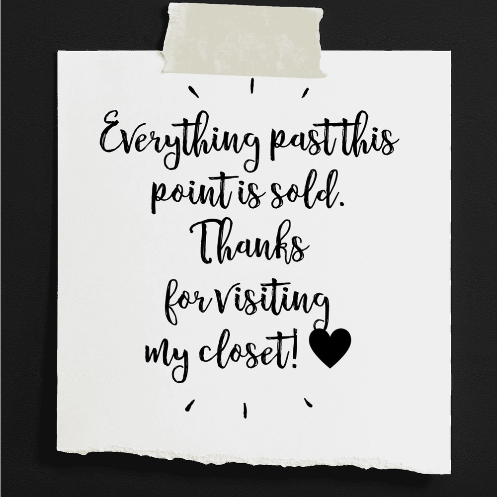 Everything past this point is sold.